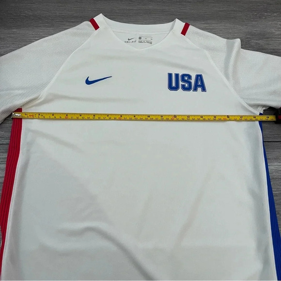NIKE YOUTH US SOCCER 2016 STADIUM HOME WHITE JERSEY YOUTH XL (845367-100) - Picture 7 of 8